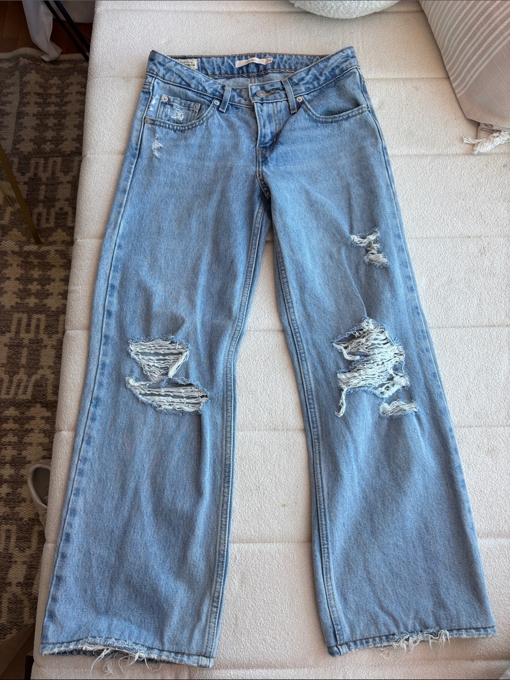 Levi's Light Wash Low Loose Jeans